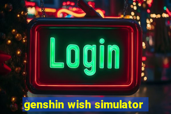 genshin wish simulator