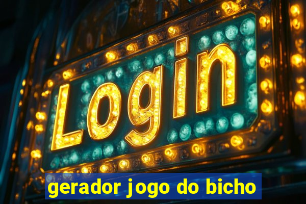 gerador jogo do bicho