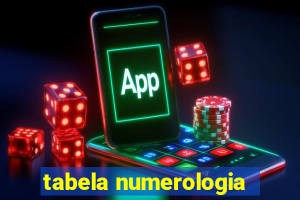 tabela numerologia