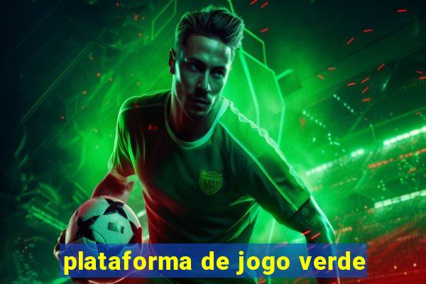 plataforma de jogo verde