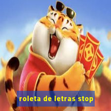 roleta de letras stop