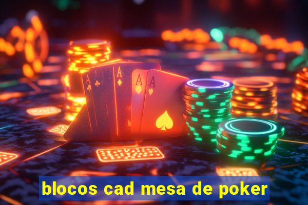 blocos cad mesa de poker